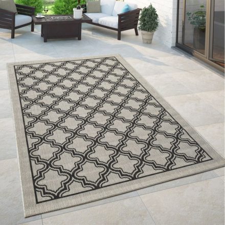 Kültéri szőnyeg marokkói design szürke 80x150 cm