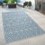 Kültéri és beltéri szőnyeg skandináv mintás - kék 160x220 cm