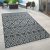 Kültéri szőnyeg skandináv design rombusz - fekete 60x100 cm