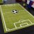 Szőnyeg fiúknak fotball gyerekszőnyeg zöld 120x170 cm
