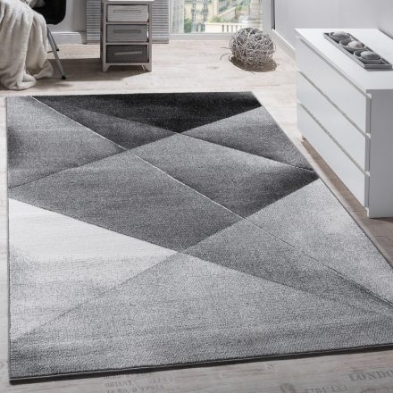 Lana modern szőnyeg rövid szálú geometrikus - szürke színű szőnyeg 70x250 cm