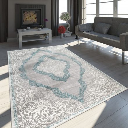 Exclusive vintage klasszikus szőnyeg keleti design szőnyeg türkiz 80x150 cm