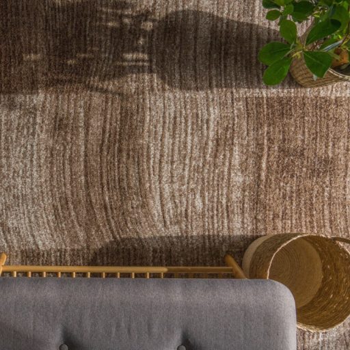 Designer szőnyeg modern geometriai mintás szőnyeg barna-bézs 120x170 cm