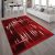 Mandy design szőnyeg rövid szálú art deco motívum - piros 60x100 cm