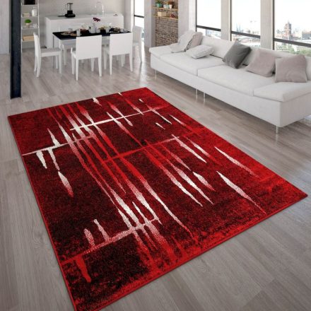 Mandy design szőnyeg rövid szálú art deco motívum piros 70x250 cm