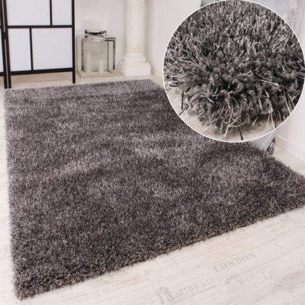 Shaggy szőnyeg puha hosszú szálú szőnyeg - szürke 120x170 cm