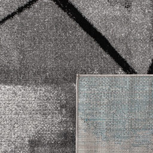 Szürke színátmenetes modern nagyméretű szőnyeg nappaliba geometrikus 240x340 cm