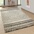 Zak skandináv stílusú modern 3D design szőnyeg rövid szálú krém 80x150 cm