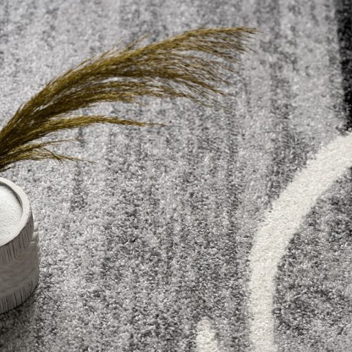 Szonyeg nappaliba - rovid szalu, modern, borduros, szurke, 160x220 cm