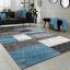 Geometria mintas nagymeretu modern szonyeg turkiz 240x340 cm