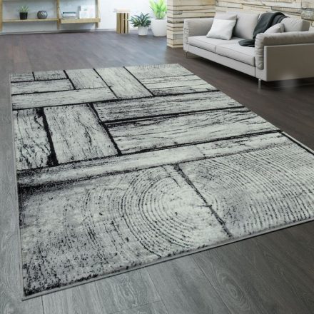 Designer szőnyeg fatörzs hatású modern szőnyeg szürke 240x340 cm