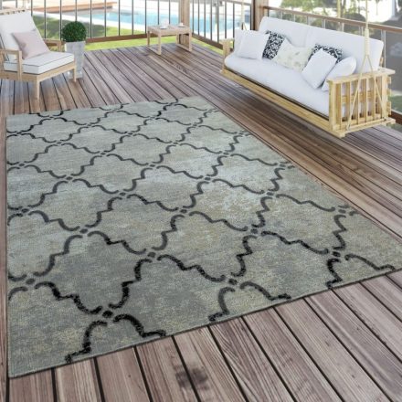 Kültéri szőnyeg marokkói mintás - szürke 240x340 cm