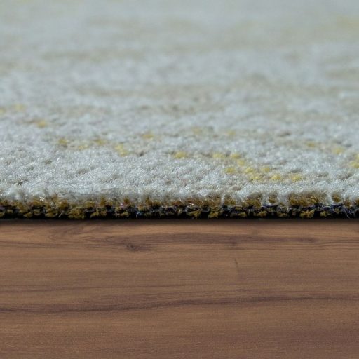 sarga kulteri szonyeg keleti mintaval 200 cm kerek