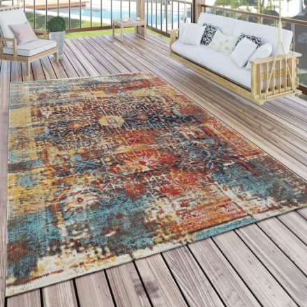 Kültéri és beltéri szőnyeg nomád mintával - színes 240x340 cm