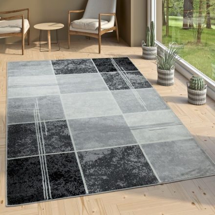 Dora modern design szőnyeg geometriai mintával - szürke 80x150 cm