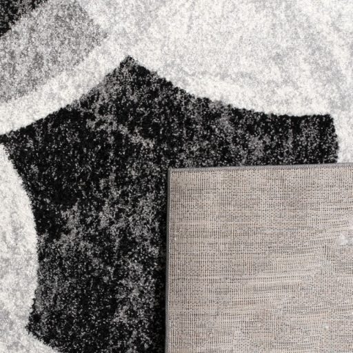 Modern nappali szonyeg - rovid szalu, szurke, 120x170 cm