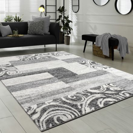 Nora design szőnyeg rövid szálú kevert motívummal - szürke 200x280 cm