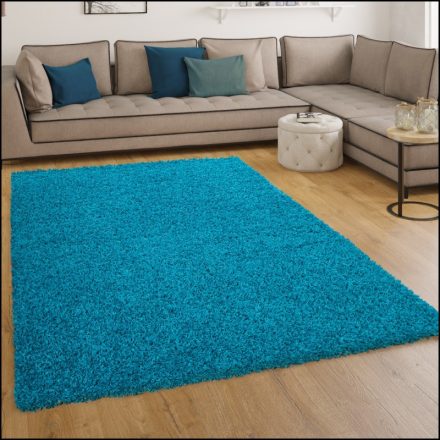 Szonja Shaggy szőnyeg puha hosszú szálú szőnyeg türkiz 60x100 cm