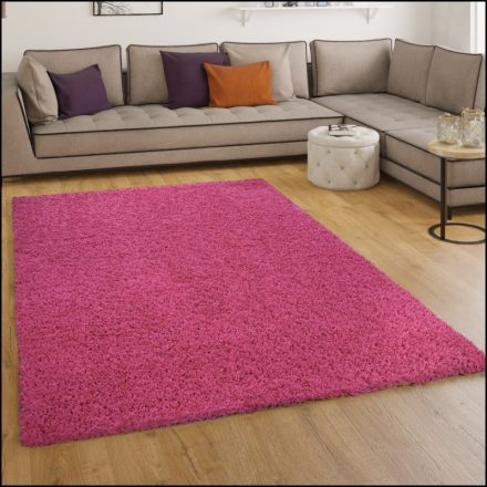 Szonja Shaggy szőnyeg puha hosszú szálú szőnyeg - pink 70x140 cm