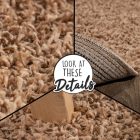 Shaggy szőnyeg - puha, hosszú szálú, egyszínű, bézs, 150x150 cm, Szonja