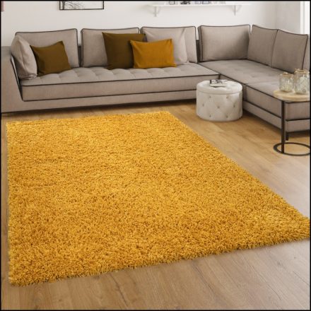Szonja Shaggy szőnyeg puha hosszú szálú szőnyeg mustár 300x400 cm