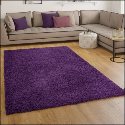 Szonja Shaggy szőnyeg puha hosszú szálú szőnyeg lila 300x400 cm