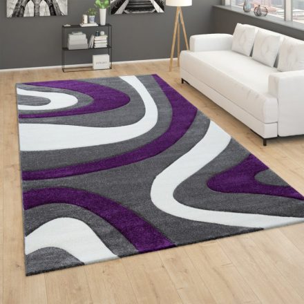 Designer szőnyeg absztrakt mintás szőnyeg lila 240x340 cm