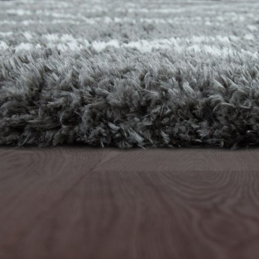 Rombusz Shaggy szonyeg - szurke bolyhos szonyeg 160x230 cm