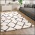 Shaggy szőnyeg bolyhos modern skandináv szőnyeg - krém 80x150 cm