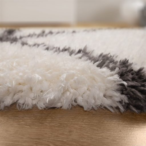 Shaggy szonyeg modern gyemant skandinav szonyeg - krem 160x230 cm