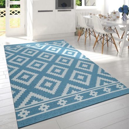 Skandináv stílusú designer szőnyeg türkiz 80x150 cm