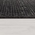 Antracit kézi szövésű gyapjú szőnyeg 140x200 cm