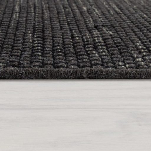 Antracit kézi szövésű gyapjú szőnyeg 160x230 cm