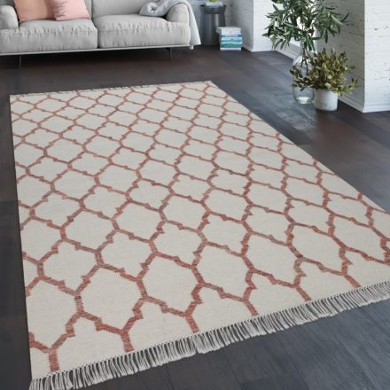 Színes gyapjú szőnyeg rövid szálú design szőnyeg keleti mintával 140x200 cm
