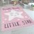Szőnyeg gyerekszobába pink csillag játszószőnyeg gyerekszőnyeg kislányoknak 80x150 cm