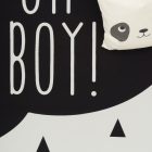 kisfiú gyerekszőnyeg fekete felirattal 140x200 cm