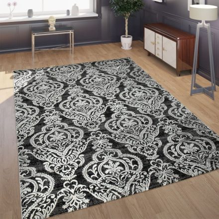 Klasszikus keleti stílusú design szőnyeg nappaliba antracit 160x230 cm