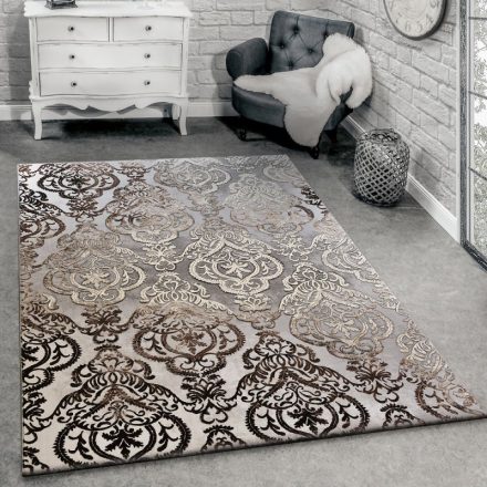 Klasszikus keleti stílusú designer szőnyeg szürke 80x150 cm
