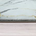 Designer szőnyeg márvány mintával arany 80x300 cm