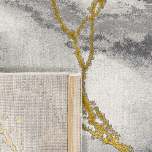 Designer szőnyeg márvány mintával arany 80x150 cm