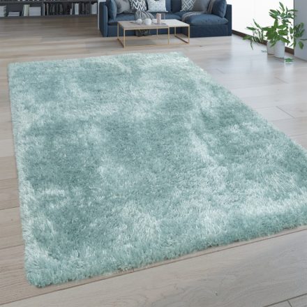 Shaggy szőnyeg puha bolyhos szőnyeg türkiz 150x220 cm