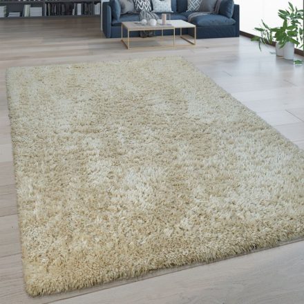 Shaggy szőnyeg puha bolyhos szőnyeg bézs 130x200 cm