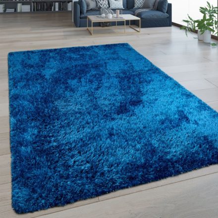 Shaggy szőnyeg puha bolyhos szőnyeg kék 130x200 cm