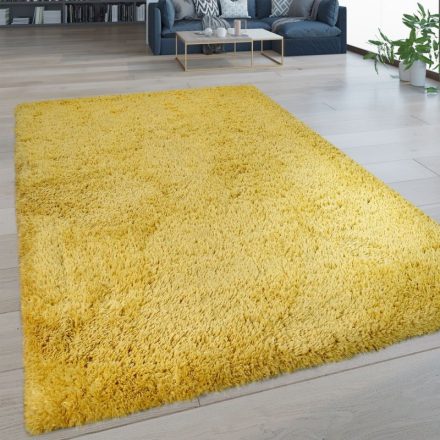 Shaggy szőnyeg puha bolyhos szőnyeg mustársárga 130x200 cm