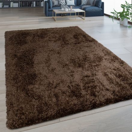 Shaggy szőnyeg puha bolyhos szőnyeg barna 130x200 cm