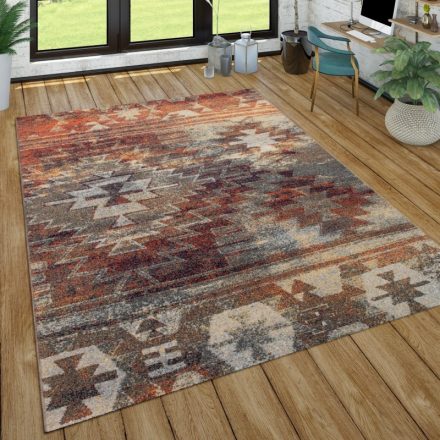 Színes szőnyeg rövid szálú ethno design szőnyeg 240x340 cm