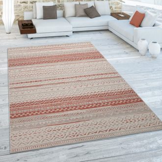 geometria mintas vizallo piros kulteri terasz szonyeg 160x230 cm