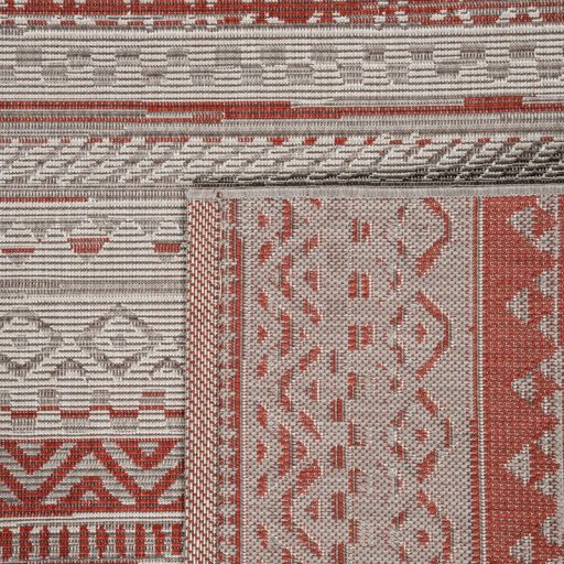 geometria mintas vizallo piros kulteri terasz szonyeg 80x150 cm