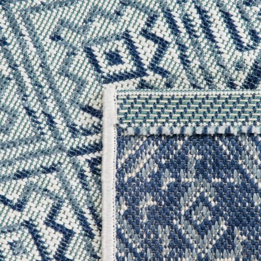 vizallo kek nagy meretu kulteri szonyeg marokkoi mintaval 200x290 cm