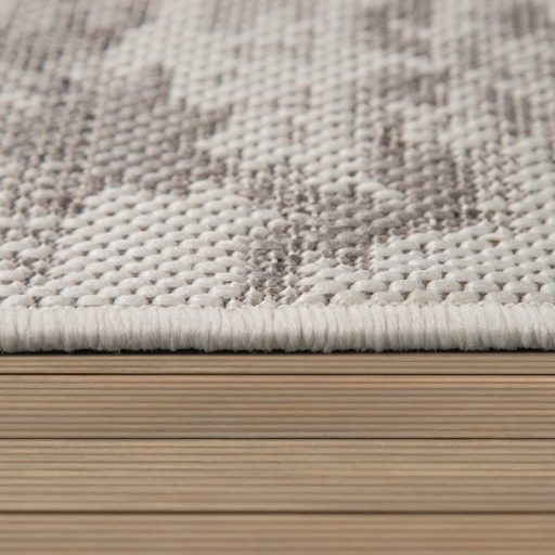 krem kulteri terasz szonyeg mandala mintaval 120x170 cm